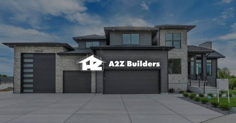 A2Z logo in front of house