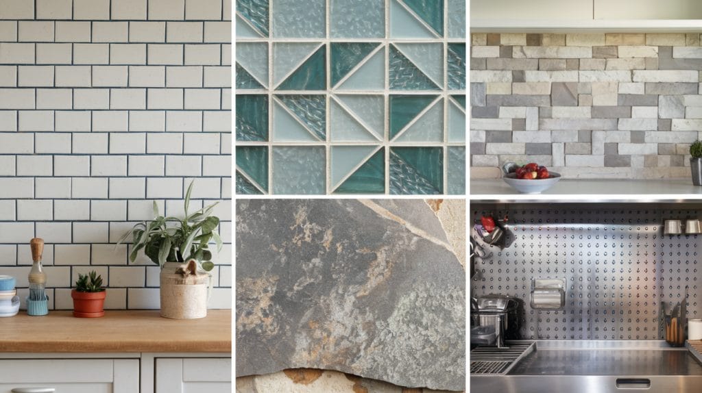 types of kitchen backsplash