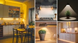 types of kitchen lighting