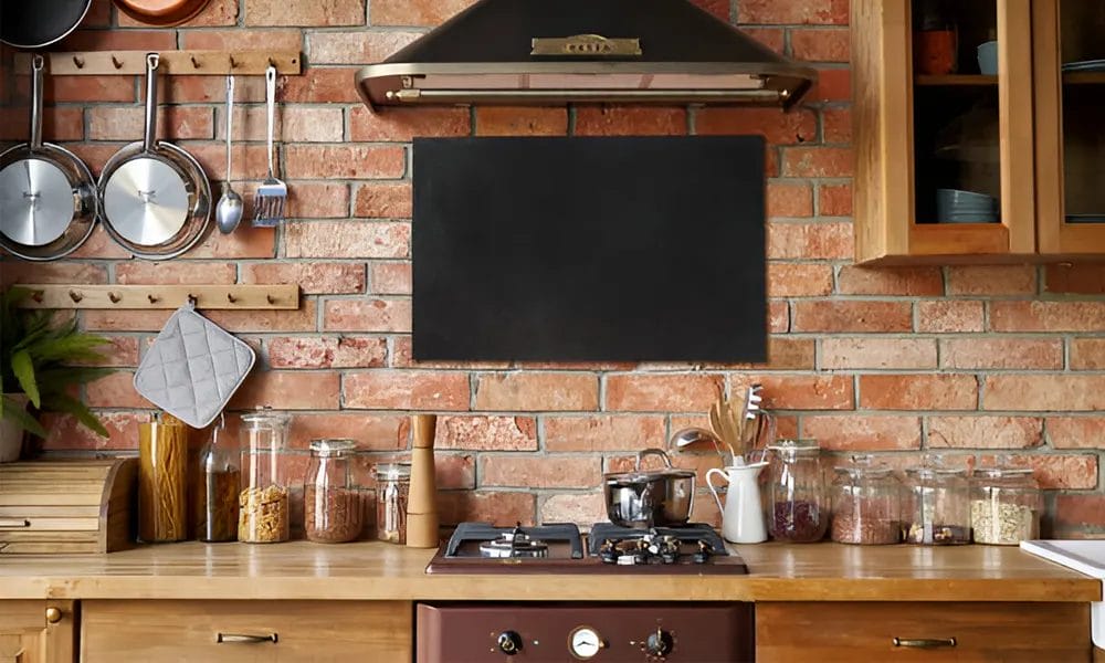 kitchen wall brick