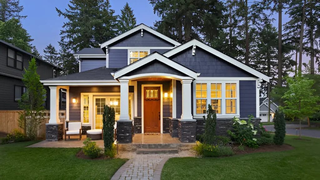 A photo of a modern home with a sleek design and large windows in colorado
